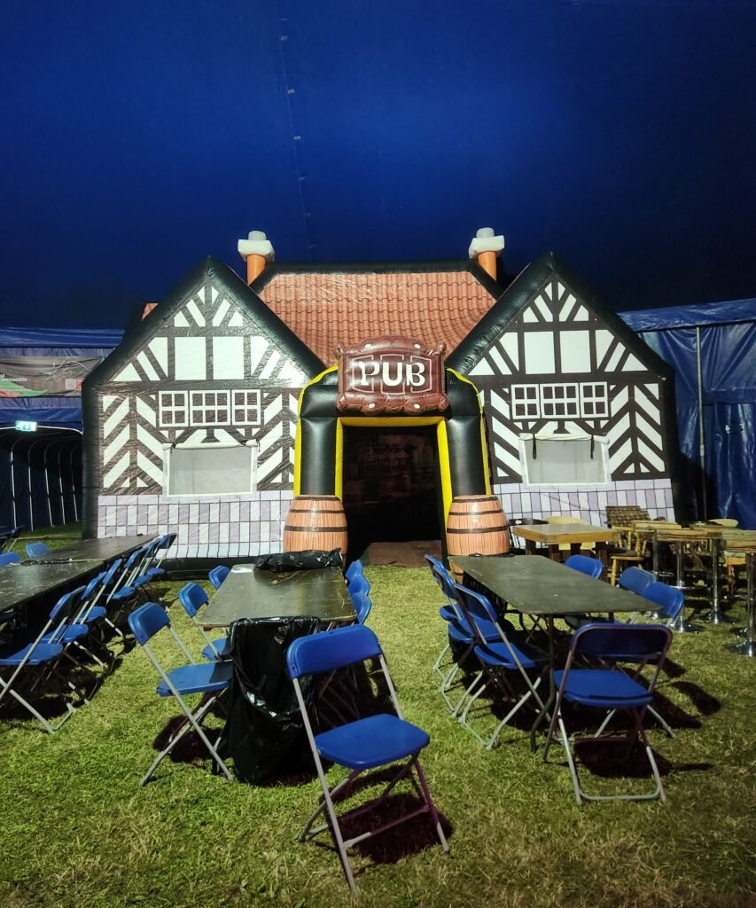 Inflatable pub installed at Taunton event