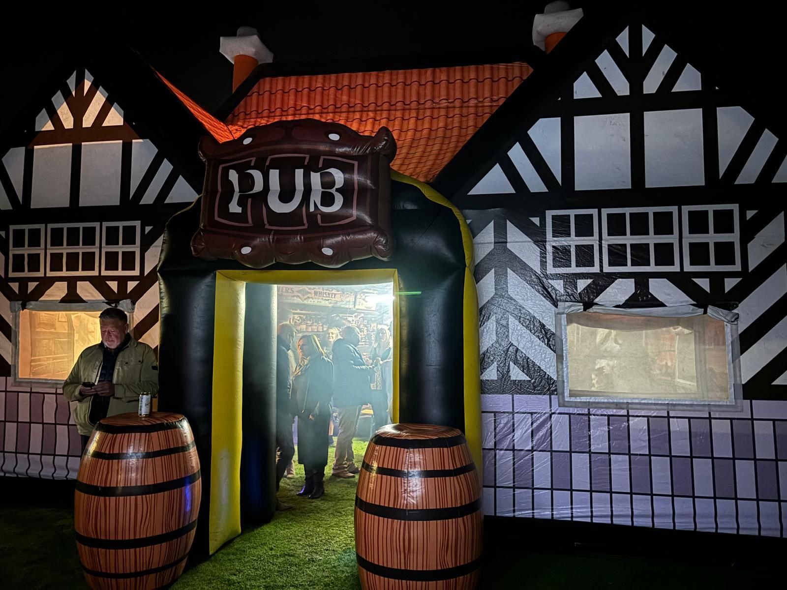 Inflatable pub setup photo